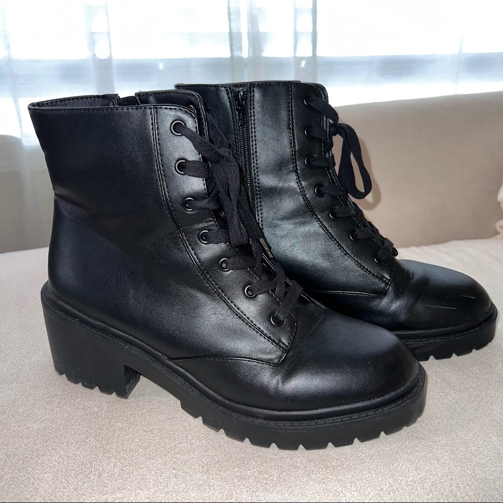 Size 12 Black Combat Boots